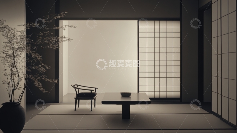 高清大图下载【趣麦麦图】简约日式室内设计