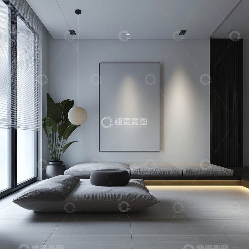 高清大图下载【趣麦麦图】现代简约风格的室内休息区