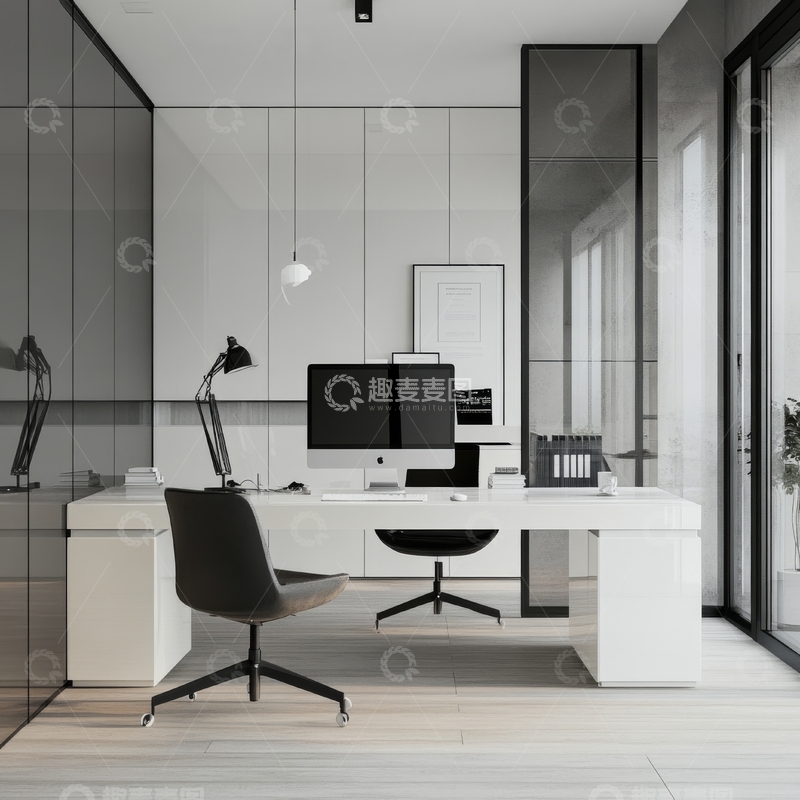 高清大图下载【趣麦麦图】现代简约办公室设计