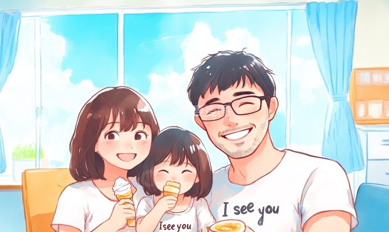 温馨家庭共度时光