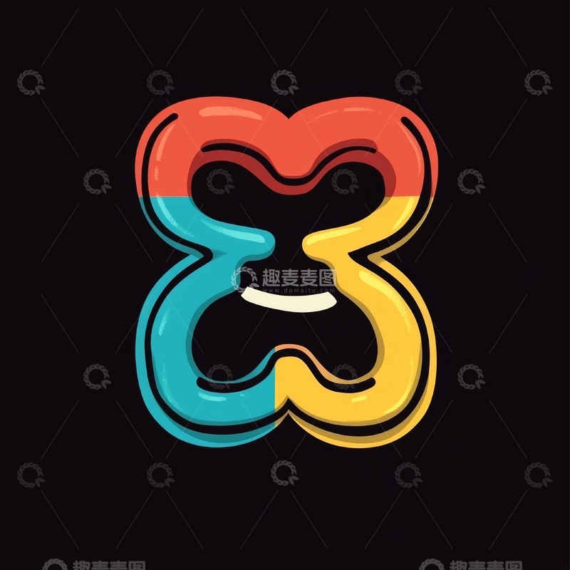 高清大图下载【趣麦麦图】彩色数字8的艺术设计