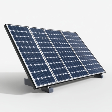 太阳能电池板的立体展示