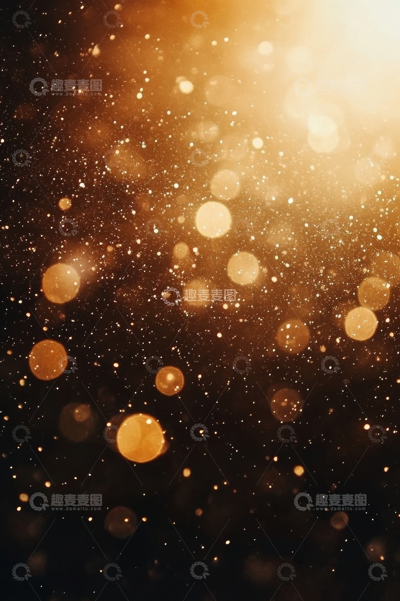 高清大图下载【趣麦麦图】金色光斑背景