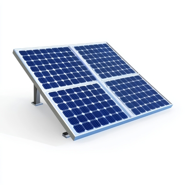 蓝色太阳能电池板