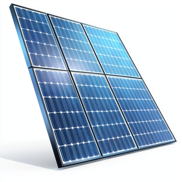 蓝色太阳能电池板