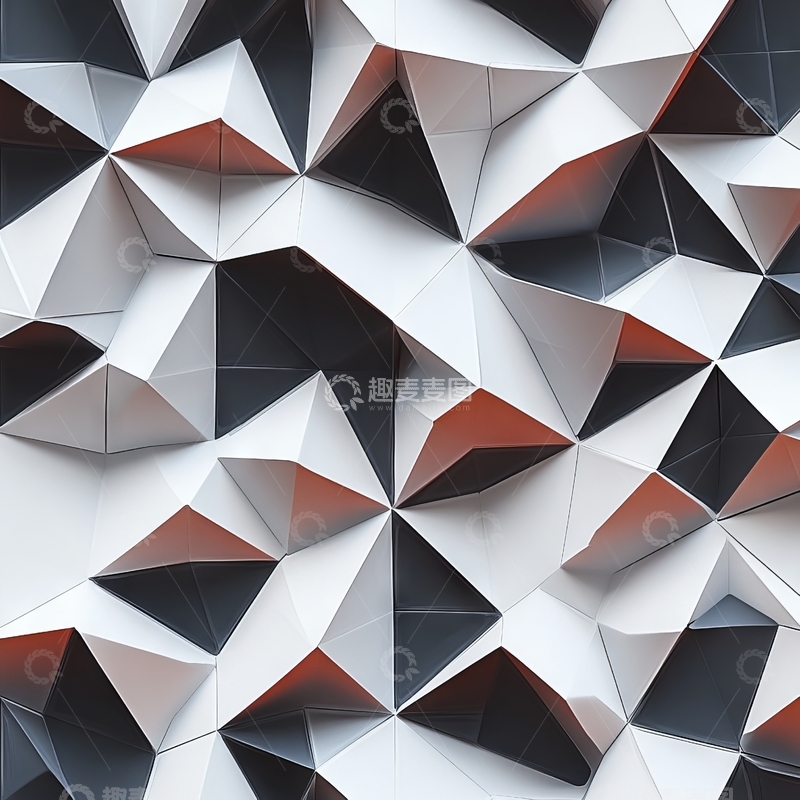高清大图下载【趣麦麦图】几何三角形图案背景