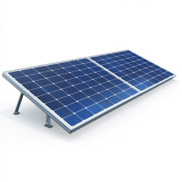 蓝色太阳能电池板模块