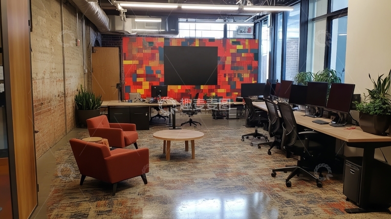 高清大图下载【趣麦麦图】现代办公室内部布局