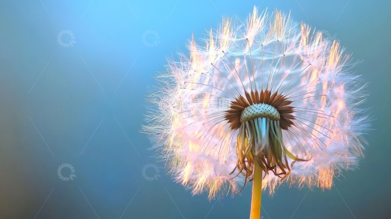 高清大图下载【趣麦麦图】风中摇曳的蒲公英