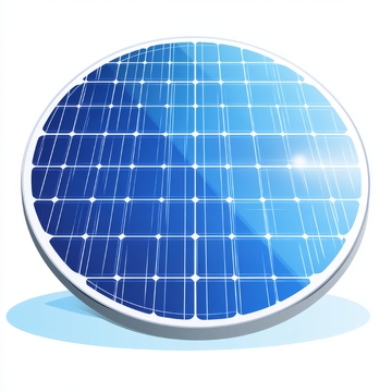 圆形太阳能电池板