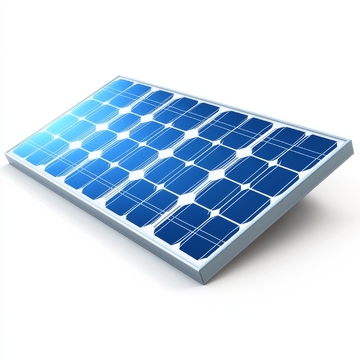 蓝色太阳能电池板