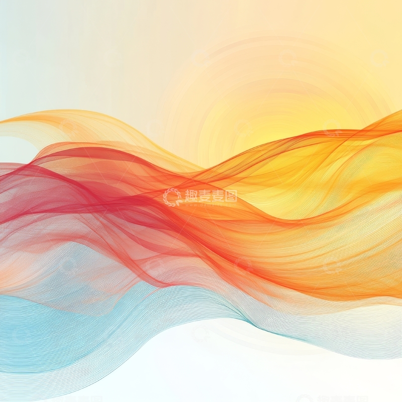 高清大图下载【趣麦麦图】色彩流动的抽象艺术背景