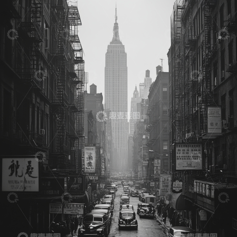 高清大图下载【趣麦麦图】城市街景与高楼