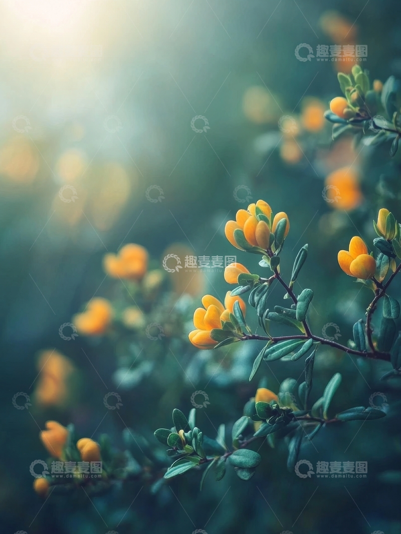 高清大图下载【趣麦麦图】阳光下的黄色小花