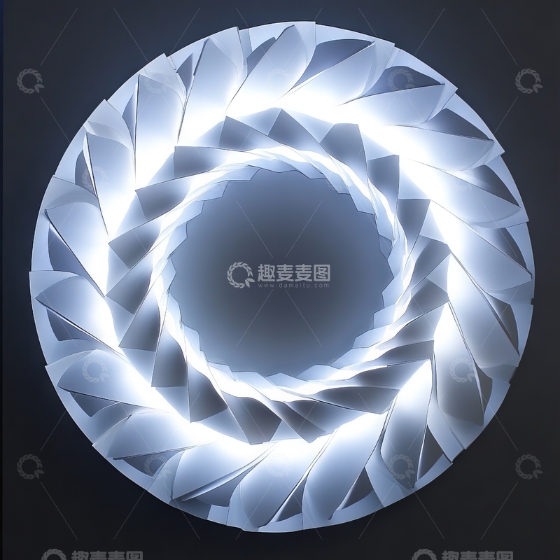 高清大图下载【趣麦麦图】螺旋光效的几何图案
