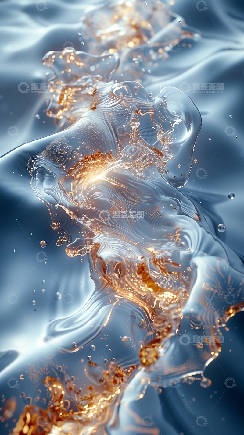 高清大图下载【趣麦麦图】液体交融的动态艺术