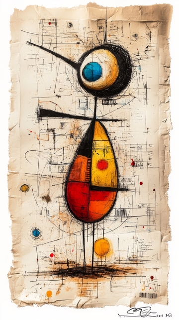 抽象人物艺术画