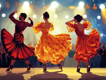 热烈的舞蹈表演