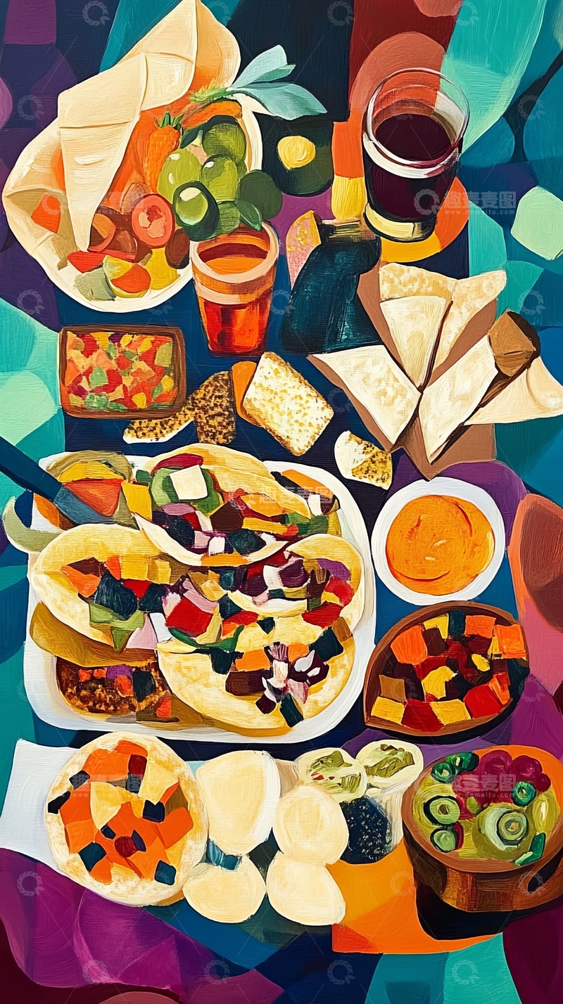 高清大图下载【趣麦麦图】色彩斑斓的墨西哥美食盛宴