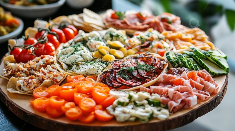 高清大图下载【趣麦麦图】色彩丰富的冷盘拼盘