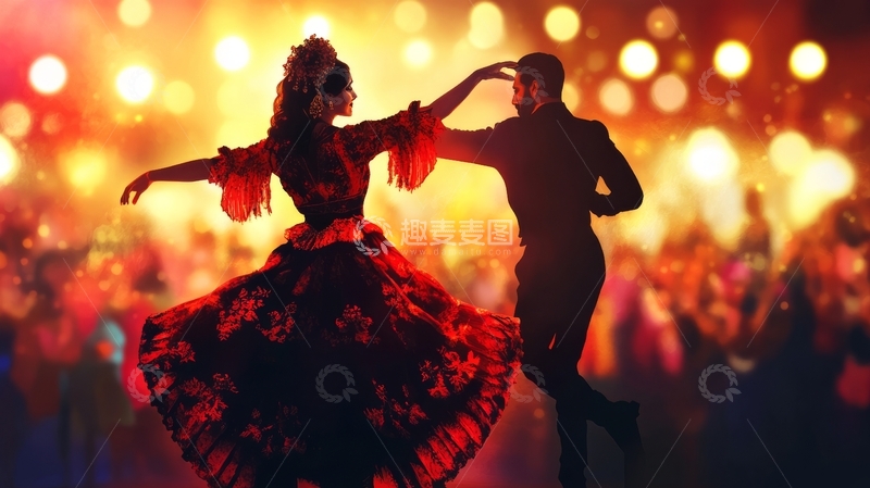 高清大图下载【趣麦麦图】热情的舞蹈表演