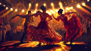 热烈的舞蹈表演