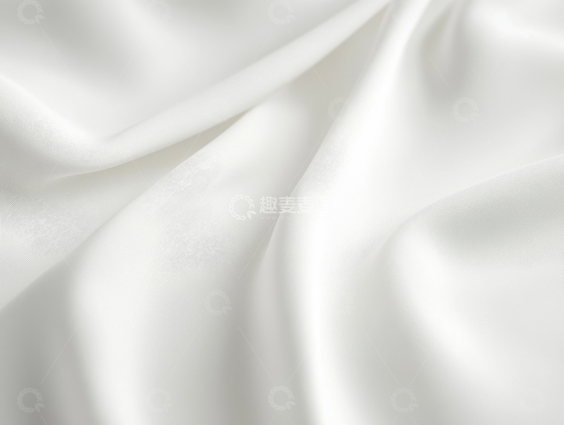 高清大图下载【趣麦麦图】白色丝绸的细腻纹理