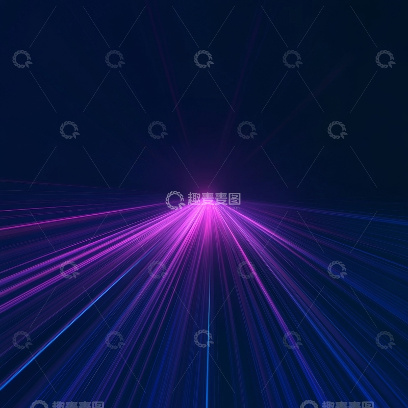 高清大图下载【趣麦麦图】紫色光束在黑暗中扩散