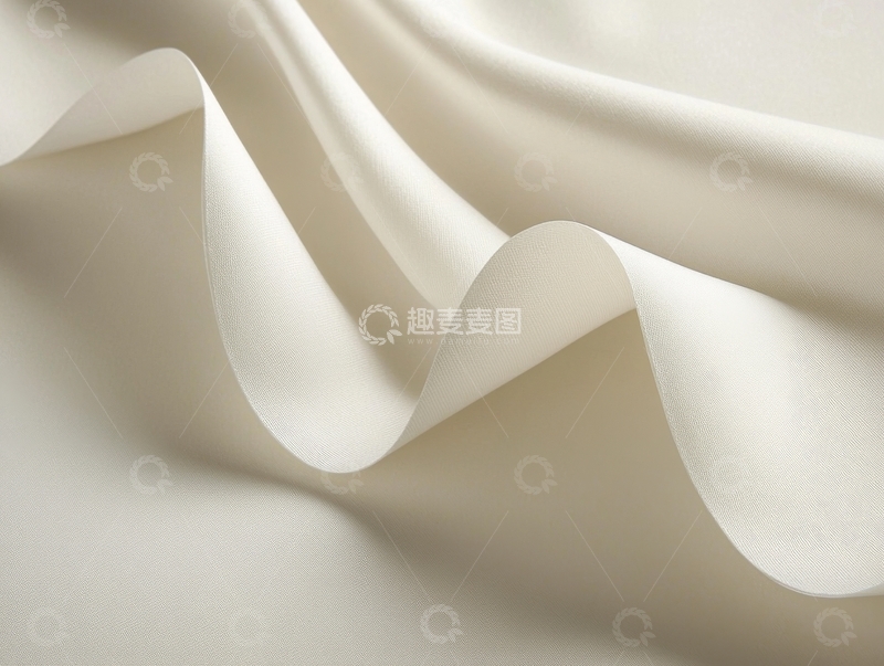高清大图下载【趣麦麦图】白色布料的柔和褶皱