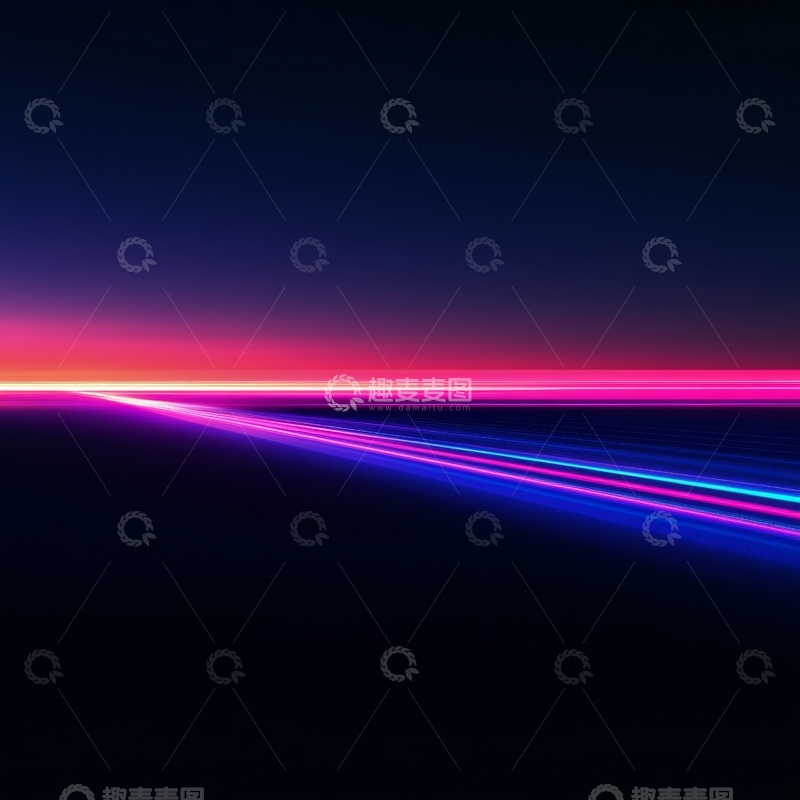 高清大图下载【趣麦麦图】霓虹光带的抽象背景
