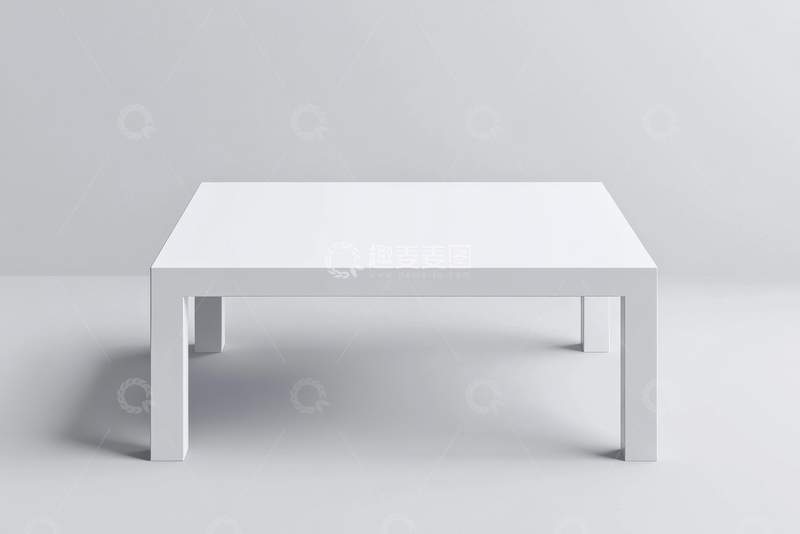 高清大图下载【趣麦麦图】简约白色方形桌子