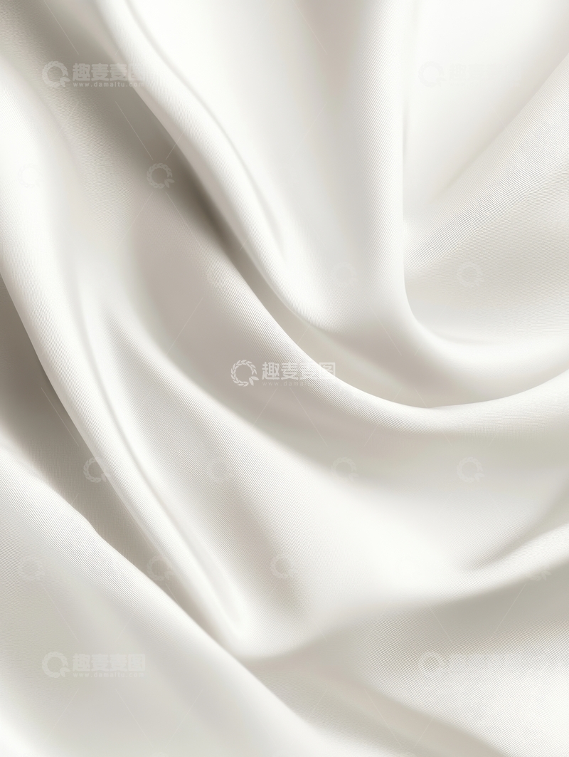 高清大图下载【趣麦麦图】白色丝绸的细腻纹理