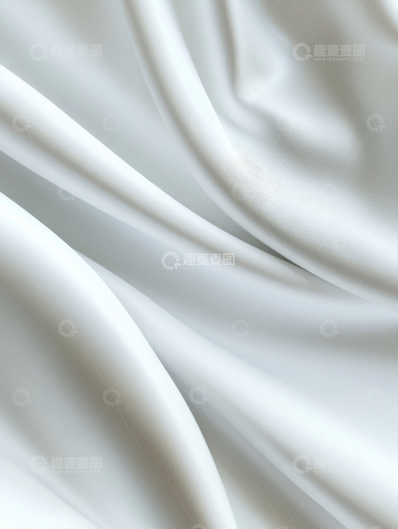 高清大图下载【趣麦麦图】白色布料的细腻褶皱