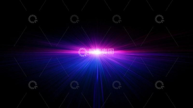 高清大图下载【趣麦麦图】紫色光芒在黑暗中的绽放