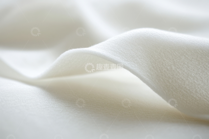 高清大图下载【趣麦麦图】柔软白色织物的特写