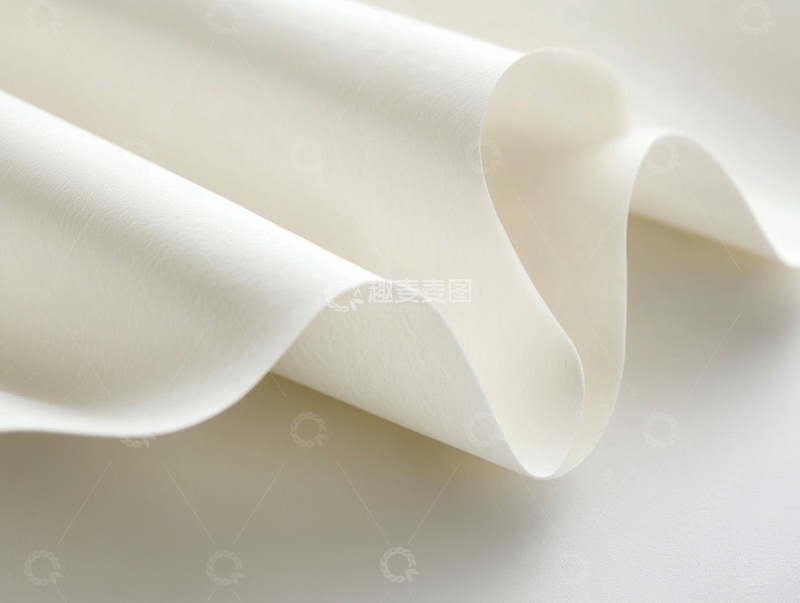 高清大图下载【趣麦麦图】白色柔软材料的特写