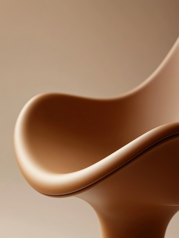 流畅曲线的抽象艺术形态