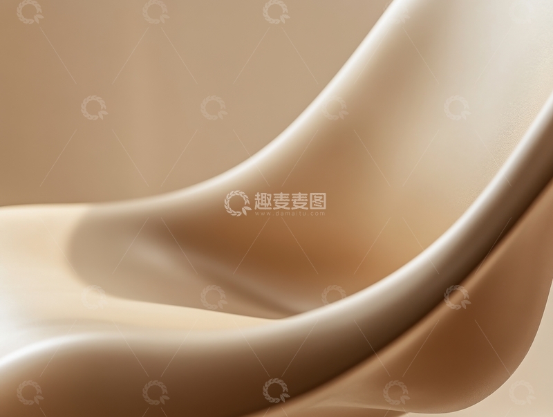 高清大图下载【趣麦麦图】柔和曲线的抽象雕塑