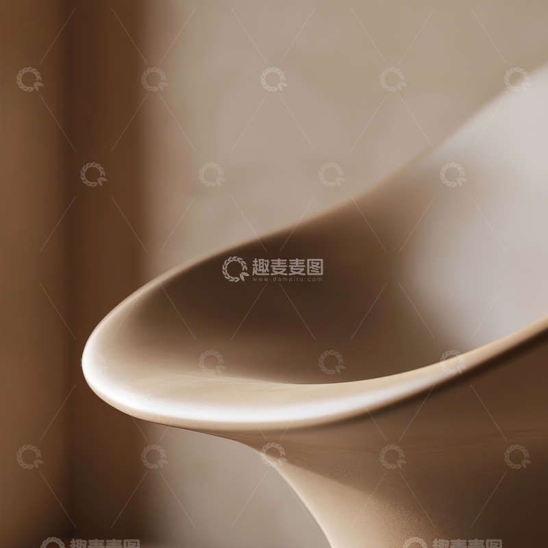 高清大图下载【趣麦麦图】柔和曲线的陶瓷器皿特写