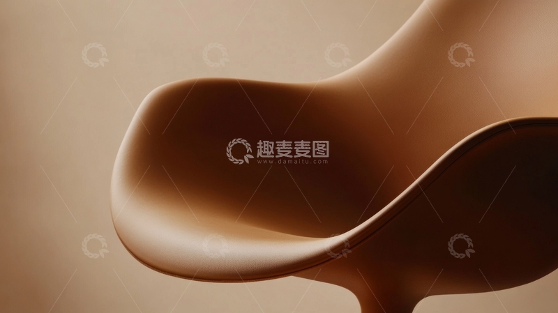 高清大图下载【趣麦麦图】抽象曲线雕塑特写