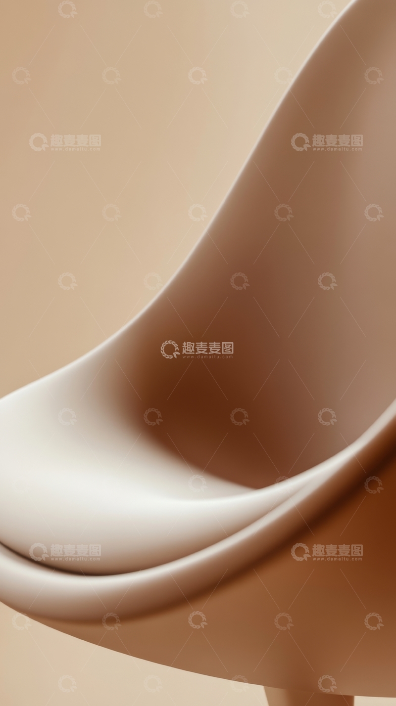 高清大图下载【趣麦麦图】柔和曲线的抽象雕塑