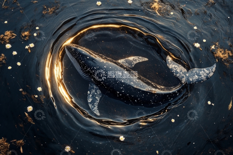 高清大图下载【趣麦麦图】水中游动的斑点鱼类