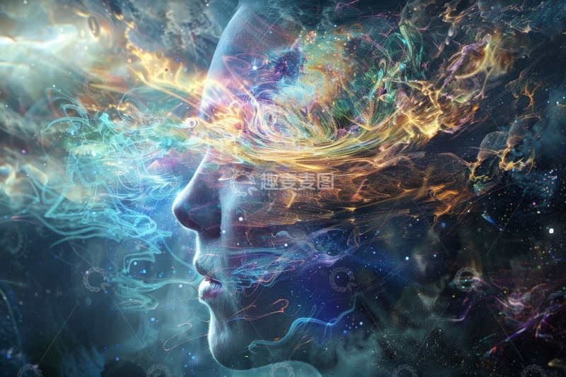 高清大图下载【趣麦麦图】心灵宇宙：色彩斑斓的思维空间