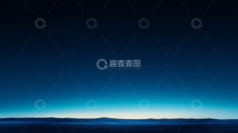 高清大图下载【趣麦麦图】夜幕下的宁静地平线