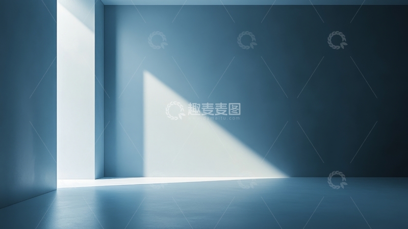 高清大图下载【趣麦麦图】光线穿透空旷房间角落