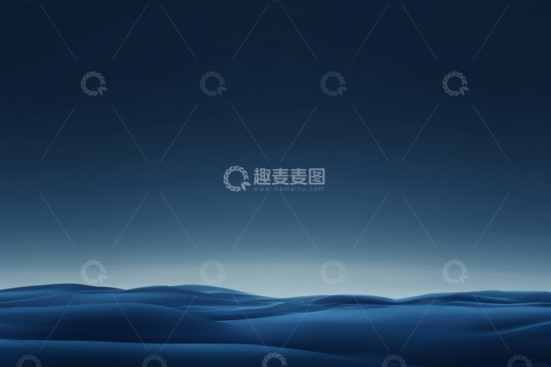 高清大图下载【趣麦麦图】夜幕下的沙丘轮廓