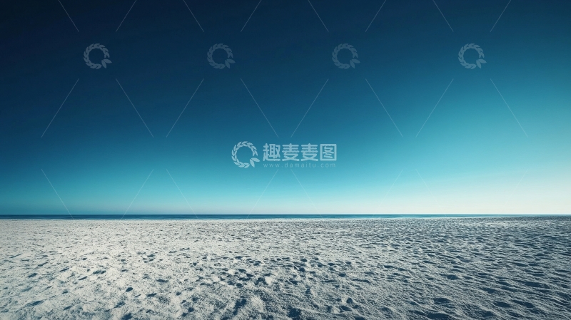 高清大图下载【趣麦麦图】广阔雪原与清澈蓝天