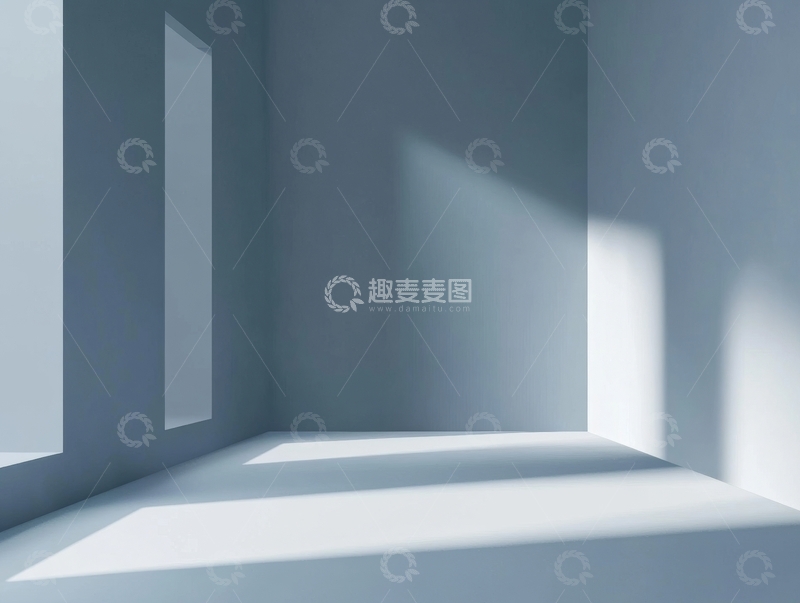 高清大图下载【趣麦麦图】空旷房间内的光影效果