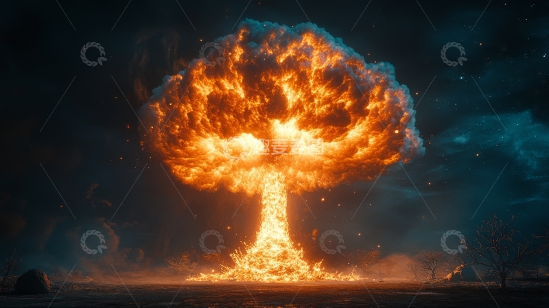 高清大图下载【趣麦麦图】核爆炸瞬间的震撼景象