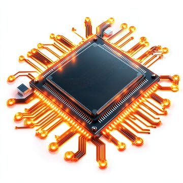 发光的集成电路芯片